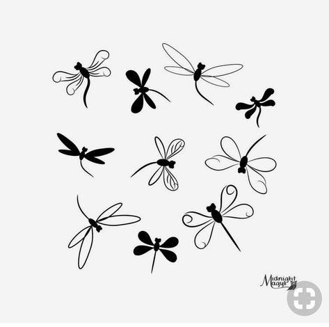 Dragonfly Tattoo Stencil, Tattoo Dragonfly, Small Dragonfly Tattoo, Dragonfly Artwork, Dragonfly Drawing, Dragonfly Tattoo Design, Stencil Outline, Doodle Art Journals, Tattoo Stencil Outline