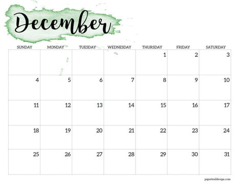 Print this December 2022 calendar with green watercolor design for free. Study Planner Free, Green Calendar, Paper Trail Design, Free Printable Calendar Templates, Watercolor Calendar, Honey Label, Trail Design, December Calendar, Monthly Calendar Template