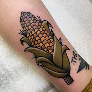 #tattoo hashtag on Instagram • Photos and Videos Corn Tattoo, Wishbone Tattoo, Traditional Tattoo Design, Ears Of Corn, Tattoo Project, Body Is A Temple, Flash Art, Shoulder Tattoo, The Flowers