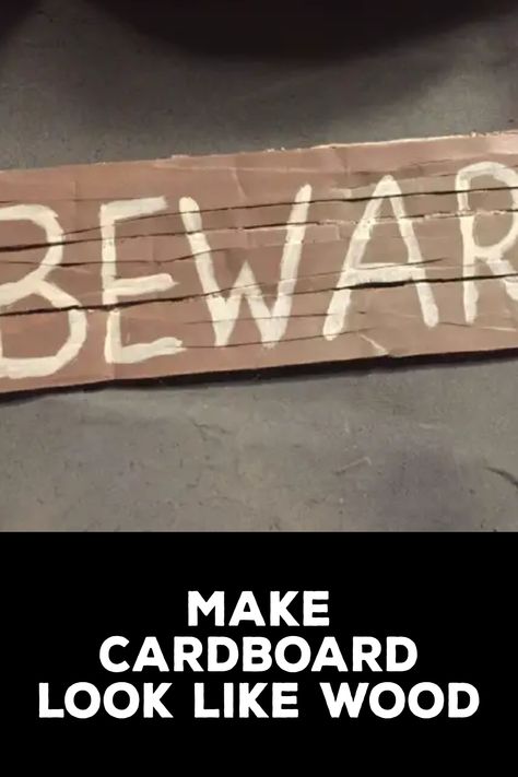 How to Make Cardboard Look like Wood How To Paint Cardboard To Look Like Wood, How To Make Cardboard Look Like Wood, Make Cardboard Look Like Wood, Shark Food, Different Types Of Painting, Woodgrain Pattern, How To Make Signs, Recycle Bag, Plastic Crafts