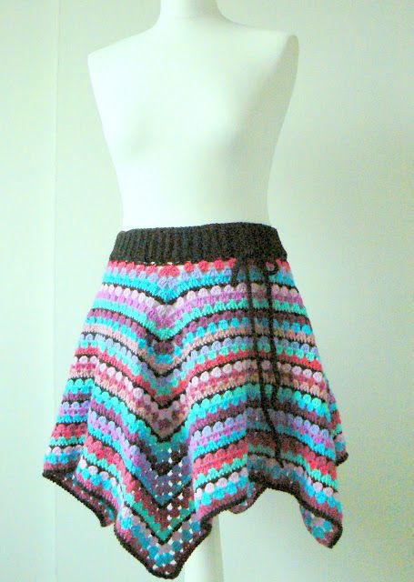 Hello everyone! This post has been a long time coming (two years, to be exact!) but it's finally here--the pattern of my granny square skir... Crochet Granny Square Skirt, Granny Square Skirt, Crocheted Skirt, Square Skirt, Skirt Pattern Free, Crochet Skirt Pattern, Crochet Bottoms, Black Crochet Dress, Crochet Skirts