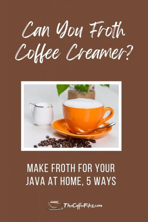 Can You Froth Coffee Creamer? An Easy Guide For Coffee Lovers Can You Froth Coffee Creamer, How To Froth Creamer, How To Use A Frother Coffee, Frothing Coffee Creamer, Clean Coffee Creamer, Non Dairy Creamer, Coffee Mate, Coffee Type, How To Make Coffee