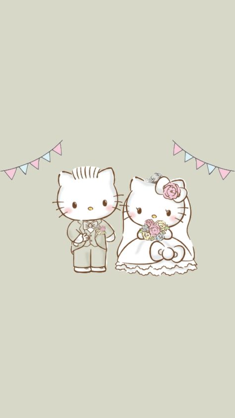 Gaming Photo, Kitty Couple, Sanrio Wallpapers, Dear Daniel, Kitty Images, Goth Wedding, Sweet Lemon, Hello Kitty Backgrounds, Hello Kitty Birthday