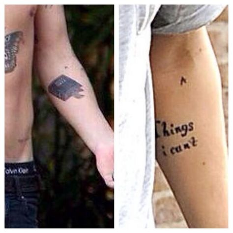 Harry Styles Bible Tattoo, I Can’t Change Tattoo Harry Styles, Harry Styles Things I Can Tattoo, Harry Styles I Cant Change Tattoo, Bible Tattoo, Change Tattoo, Harry Tattoos, Bible Tattoos, Harold Styles