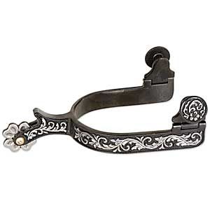 Ladies Engraved Clover Leaf Spur - Western Spurs & Spur Straps from SmartPak Equine Saddle Room, Western Spurs, Western Dressage, Bridle Horse, Western Spurs Straps, Spurs Western, Equestrian Helmets, Boot Collection, Horse Rescue