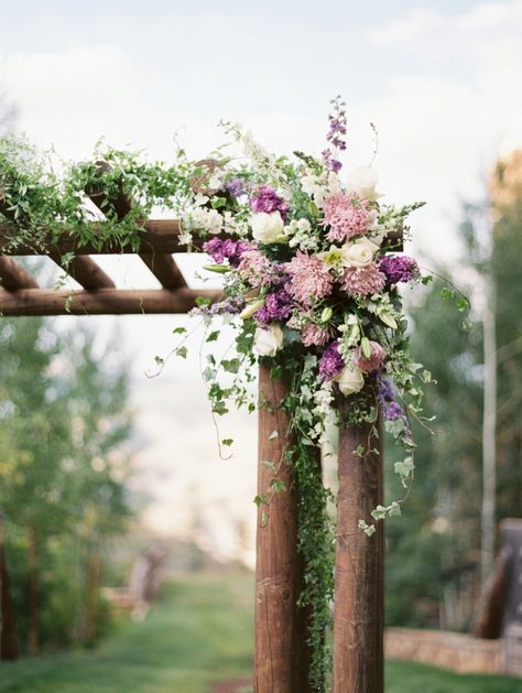 Wedding Pergola, Wedding Arbors, Wedding Arch Rustic, Wedding Lookbook, Pergola Lighting, Flowers And Greenery, Pergola Attached To House, Colorado Wedding Photography, Lilac Wedding