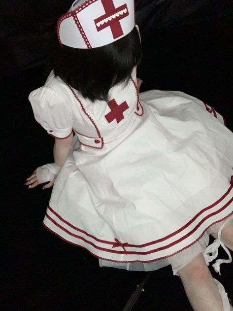 Hospitalcore Aesthetic, Op Dress, Nurse Costume, Cute Nurse, Yami Kawaii, Nursing Clothes, Icon Pfp, J Fashion, Mode Inspo