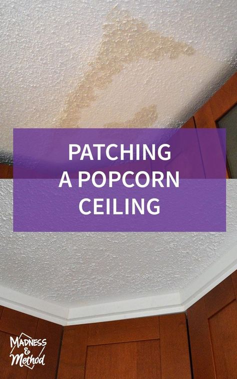 Fixing Popcorn Ceiling Diy, Repair Popcorn Ceiling Diy, Fix Popcorn Ceiling Diy, How To Fix Popcorn Ceiling Diy, How To Patch Popcorn Ceiling, How To Cover Popcorn Ceiling Diy Ideas, Cover Popcorn Ceiling Cheap Diy, Stomped Ceiling, Popcorn Ceiling Repair