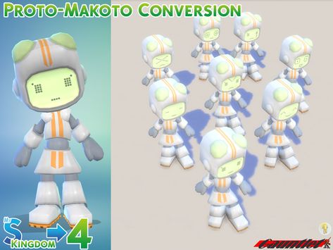 Proto-Makoto - Kingdom Conv... - Create a Sim - The Sims 4 - CurseForge My Sims Kingdom, Chibi Robot, Angry Expression, Sims 4 Studio, My Sims, Center Point, Cute Character, Post Quotes, Sims 4 Cc Finds