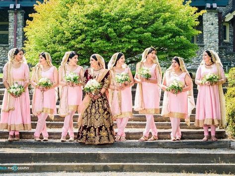 Punjabi Wedding Bridesmaids, Punjabi Bridesmaids Outfits, Bridesmaids Suits, Punjabi Bridesmaids, Halloween Wedding Dresses, Bridesmaid Suits, Wedding Dress Code, Bridesmaids Outfits, Bridesmaid Dresses Indian