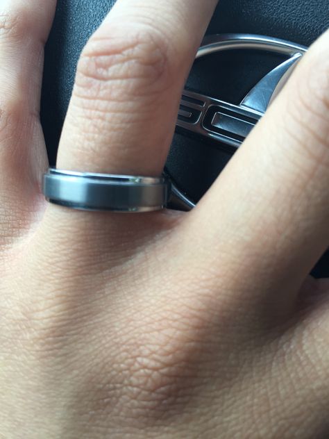 This is my purity ring. A commitment between God and I that I will wait until marriage. My beloved promise. Wedding Rings For Men Silver, Wait Until Marriage, Rings For Men Silver, Waiting Until Marriage, Wedding Rings For Men, I Will Wait, Purity Ring, Promise Rings For Guys, Mens Wedding Rings