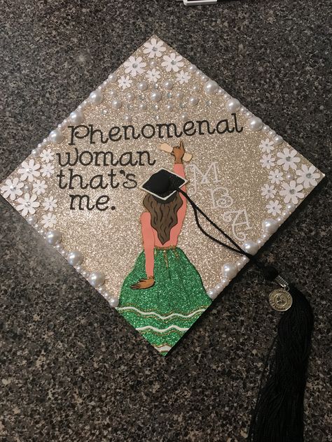 Alpha Kappa Alpha MBA graduation cap Mba Graduation Cap, Education Graduation Cap, Mba Graduation, College Grad Cap Ideas, Graduation Message, Cap Graduation, High School Graduation Cap, College Graduation Cap Decoration, Grad Hat