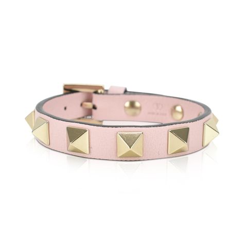 Valentino Bracelet - Fashionably Yours Stockholm Jewelry, Valentino Bracelet, Rich Girl Lifestyle, Pink Studs, Jewelry Accessories Ideas, Leather Hardware, Stockholm Fashion, Jewelry Lookbook, Pink Bracelet