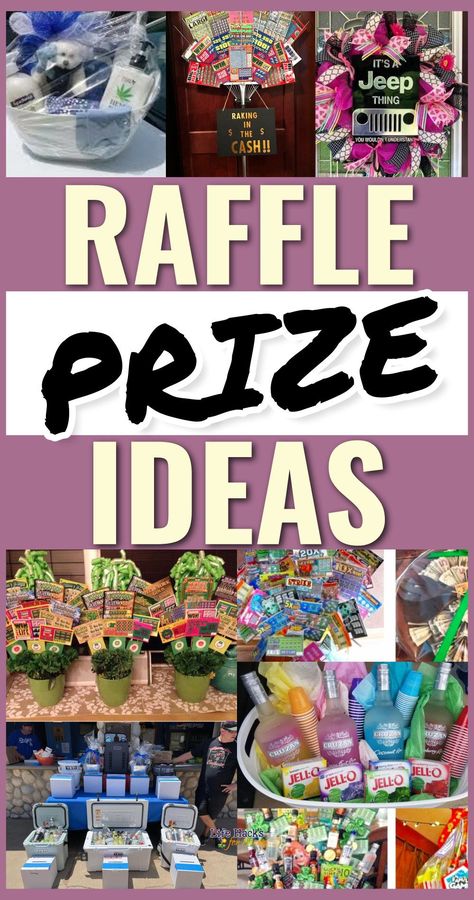 Inexpensive Raffle Prizes, Casino Prize Ideas, Prizes For Bingo Games, Easter Contest Ideas For Work, Project Graduation Prizes, Diy Door Prizes, Mason Jar Prizes, Raffle Games Ideas Online, Work Contest Prizes Gift Ideas