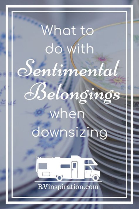 When selling everything to travel full time in an RV is figuring out what to do with sentimental posessions.  Here are some suggestions that might help. Downsizing To An Apartment, Monopoly Crafts, Downsizing Tips, Rv Dreams, Declutter Home, Rv Organization, Camping Organization, Rv Lifestyle, Rv Decor