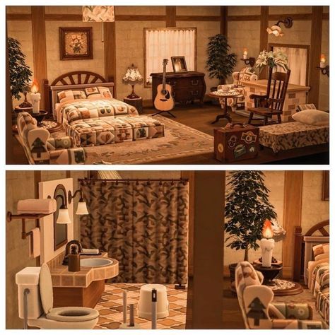 Resturant Ideas Happy Home Paradise, Acnh Retro House, Acnh Inside Home Ideas, Acnh Cabin Bedroom, Acnh Fall Home Interior, Acnh Fauna House Interior, Acnh Ranch House Interior, Maple Acnh House, Acnh Cottage Core Living Room