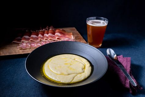 Traditional Norwegian smørgrøt butter porridge from Suldal - SY Selkie Rømmegrøt Recipe, Rommegrot Recipe, Norway History, Norwegian Kitchen, Black Currant Juice, Viking Food, Semolina Pudding, Nordic Food, Norwegian Recipes