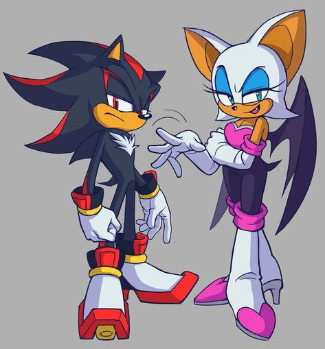 Rouge Fanart, Shadow Rouge, Shadow And Rouge, Rouge The Bat, Sonic Franchise, Sonic 3, Hedgehog Art, Sonic And Shadow, Sonic Fan Art