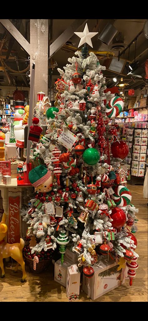 Christmas tree at Cracker Barrel Christmas Tree Stand Wheel Barrel, Cracker Barrel Christmas Tree, Rockafella Center Christmas Tree, Rockerfella Christmas Tree New York, Christmas Tree Rockefeller Center, Dream Christmas, Florida Christmas, Cracker Barrel, Crackers