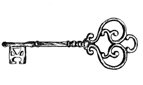 Key Drawing Vintage, Key Tattoo Designs For Women, Vintage Key Tattoos, Antique Key Tattoos, Key Drawing, Skeleton Key Tattoo, Key Tattoo Designs, Locket Tattoos, Key Drawings