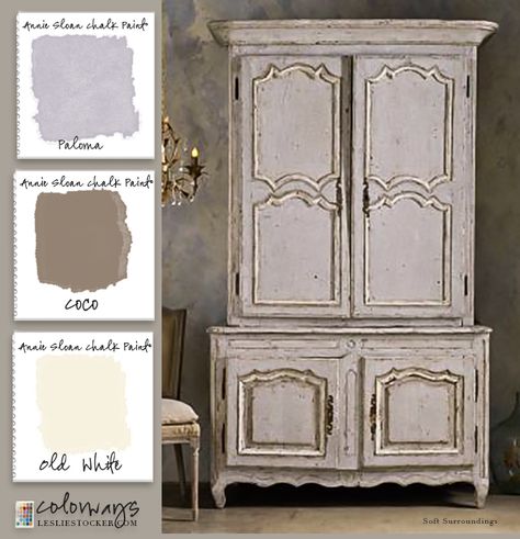 http://paintcolorways.blogspot.com/2014_12_01_archive.html Annie Sloan Chalk Paint Colors, Annie Sloan Colors, French Armoire, Chalk Paint Colors, Chalk Paint Projects, Annie Sloan Paints, Distressed Furniture, Chalk Paint Furniture, Annie Sloan Chalk Paint