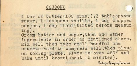 Cocoon Cookies Recipe, Egg Puff, Onion Casserole, Pasta Pie, Pecan Bars, Recipe Paper, Pumpkin Pecan Pie, Pecan Cookies, Crustless Quiche