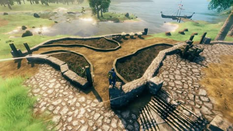 Viking House, Traditional Japanese Architecture, Stone Wall Design, Viking Life, Ark Survival Evolved, Viking Culture, V Games, Base Design, Minecraft Architecture