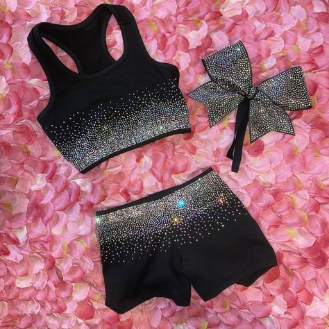 Rhinestone Sports Bra, Cheer Sports Bras, Cheer Practice Outfits, Cheer Practice Wear, Cheer Tops, Cheer Practice, Practice Wear, Cheer Uniform, Crop Top Designs