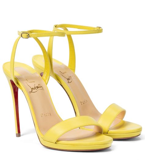 Loubi Queen, Christian Louboutin Iriza, Christian Louboutin Pigalle Follies, Tan Pumps, Pointy Pumps, Christian Louboutin Kate, Christian Louboutin Pigalle, Yellow Sandals, Christian Louboutin So Kate