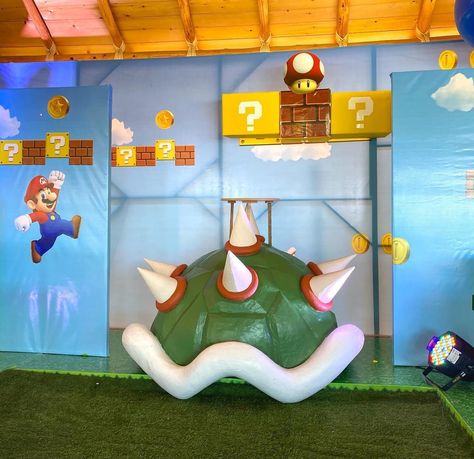 Nintendo Background, Mario Vbs, Super Mario Bro, Mario Halloween, Golf Cart Decorations, Mario Room, Lego Mario, Halloween Office, Mario Bros Party