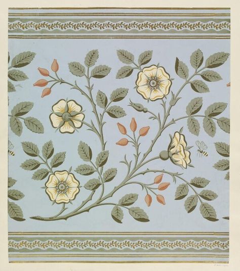 Frieze Wallpaper, Wallpaper Frieze, Floral Backgrounds, Walter Crane, Lines Wallpaper, Drawing Studies, Textile Pattern Design, Design Department, National Art