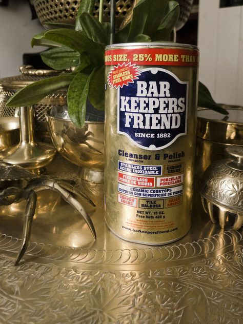 How To Polish Brass, Barkeepers Friend, Brass Polish, Bar Keepers Friend, Bar Keeper, Woks, Be Honest, Household Hacks, Nutrition Recipes