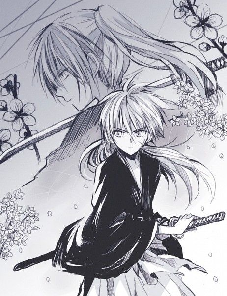 Kenshin Himura Hitokiri Battousai, Rurouni Kenshin Anime, Kenshin Le Vagabond, Kenshin Anime, Himura Kenshin, Rurôni Kenshin, Kenshin Himura, Kuchiki Byakuya, Bloodborne Art