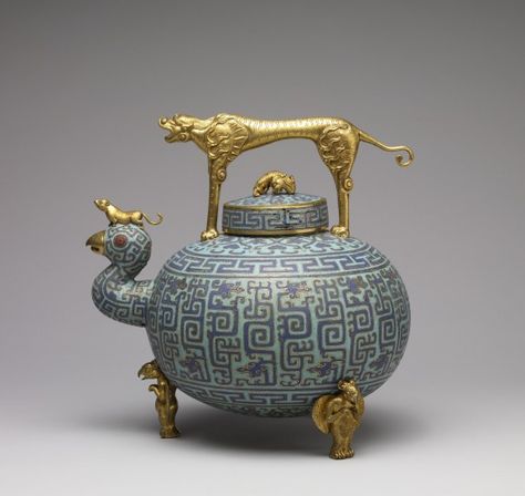 C.1750 - 1800 Chinese cloissone Cloissone Enamels, Glass Plaques, Cloisonne Jewelry, Vitreous Enamel, Teapots And Cups, Baltimore Maryland, Tea Pots Vintage, Cloisonne Enamel, Chocolate Pots