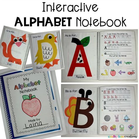 Interactive Alphabet Notebooks, Color Lesson Plans, Alphabet Notebook, Apple Alphabet, Color Lessons, Alphabet Kindergarten, Abc Activities, Free Printable Activities, Teaching The Alphabet