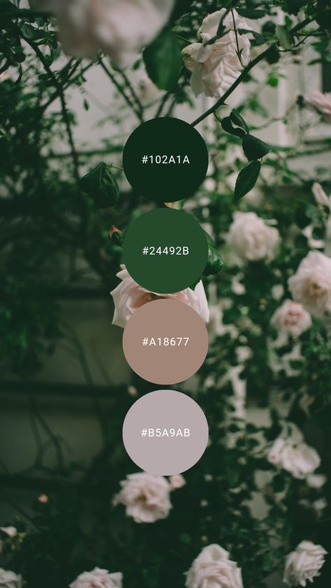 Dark Feminine Aesthetic Living Room, Dark Green And Light Pink Color Palette, Dark Green And Blush Color Palette, Dark Green And Pink Interior, Dark Green And Dusty Rose Bedroom, Dark Green And Pink Colour Palette, Dark Green Bedroom Palette, Dusty Pink Office Decor, Green And Rose Color Palette