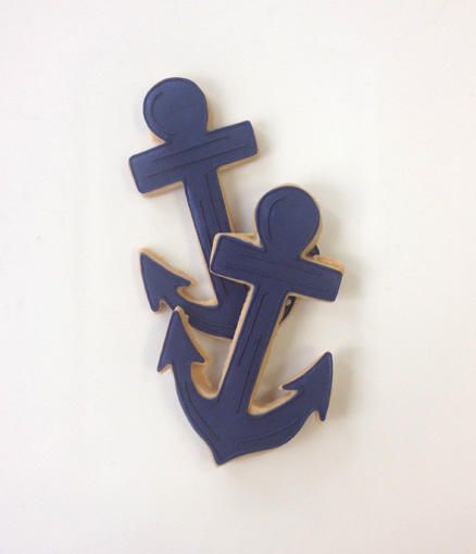 Anchor Cookies Decorated, Navy Cookies, Nautical Cookies, Anchor Cookies, Coastal Party, Sea Cookies, Retirement Ceremony, Captain Carter, Buckwheat Cake