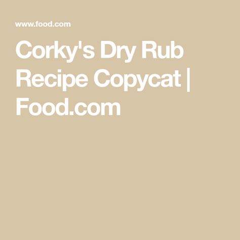 St Louis Style Ribs, Copycat Food, Bbq Rub Recipe, Recipe Copycat, Bbq Dry Rub, Dry Rub Recipes, Meat Seasoning, Rub Recipes, Bbq Rub