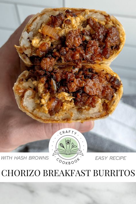 Chorizo Breakfast Burritos Chorizo Eggs And Potatoes Breakfast Burritos, Egg And Chorizo Breakfast, Loaded Breakfast Burritos, Chorizo And Eggs Burrito, Breakfast Burritos Chorizo, Chorizo Recipes Breakfast, Chorizo Breakfast Burrito, Uncooked Tortillas, Breakfast Burrito Recipe