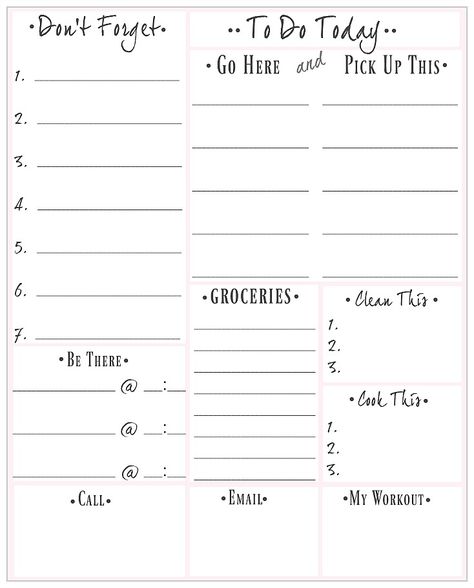 Free Printable To Do List that covers just about everything. Free To Do List Printable, Free Printables Organization, To Do Lists Printable, Bullet Journal Printables, School Calendar, Home Management Binder, Organization Printables, Journal Printables, Planner Organization