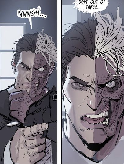 Twoface Fanart, Two Face X Riddler, Twoface Comic, Riddler X Two Face, Two Face Comic Art, Two Face Fanart, Harvey Dent Fanart, Two Face Fanart Dc, Joker Comic Panel