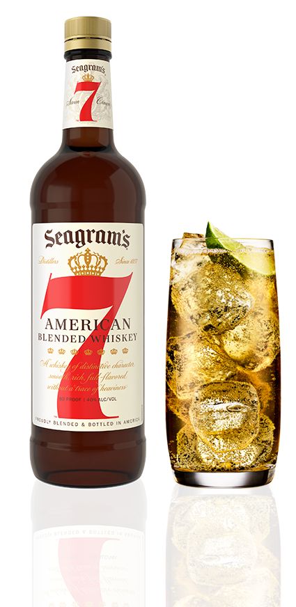 Seagram's 7 & Ginger Ale Drink | Whiskey Cocktail Recipes Seagrams 7, Ginger Ale Drinks, Whiskey And Ginger Ale, Ginger Ale Cocktail, Whiskey Ginger, Cola Drinks, Cocktail Recipes Whiskey, American Whiskey, Whiskey Drinks