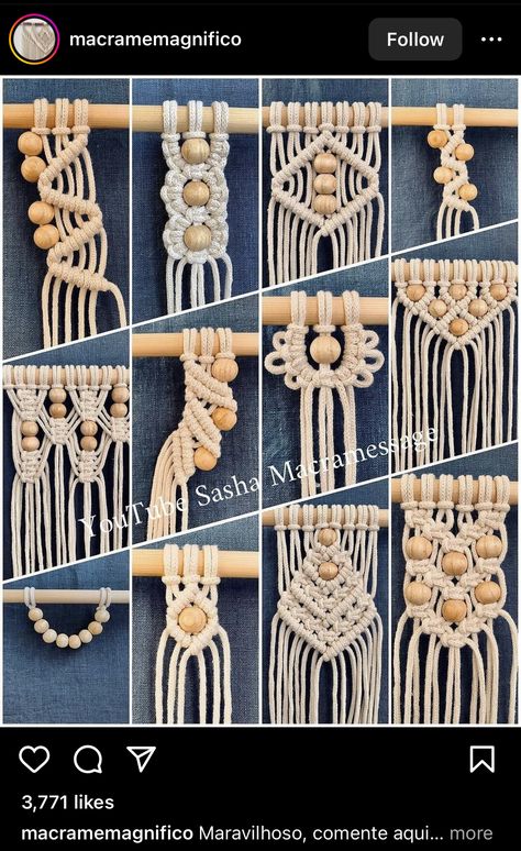 Simpul Makrame, Pola Macrame, Free Macrame Patterns, Macrame Plant Hanger Tutorial, Macrame Wall Hangings, Macrame Plant Hanger Patterns, Macrame Knots Tutorial, Idee Cricut, Macrame Bracelet Patterns