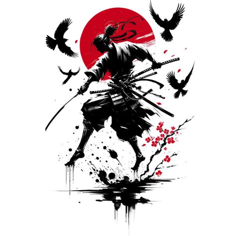 Crimson Moon Samurai is a Men's T-Shirt designed by chemist2dio to illustrate your life and is available at Design By Humans Mens Long Sleeve Tee, Stainless Steel Bottle, Japanese Design, Dark Fantasy, Long Sleeve Tees, Moon, Shirt Designs, Tshirt Designs, Mens Tshirts