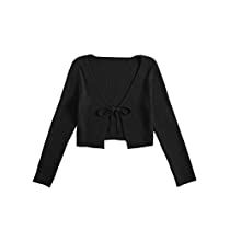 Cardigan White Background, Black Tie Front Top, Knit Shrug, Sweaters Cardigan, Cardigan Crop Top, Rib Knit Cardigan, Cardigan Crop, Women's Tie, Black Knit Sweater