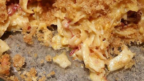 Reuben Casserole with Egg Noodles Recipe | Allrecipes Reuben Casserole With Noodles, Reuben Recipes, Casserole With Egg Noodles, Corned Beef Leftovers, Egg Noodles Recipe, Corned Beef Reuben, Reuben Recipe, Beef Noodle Casserole, Reuben Casserole