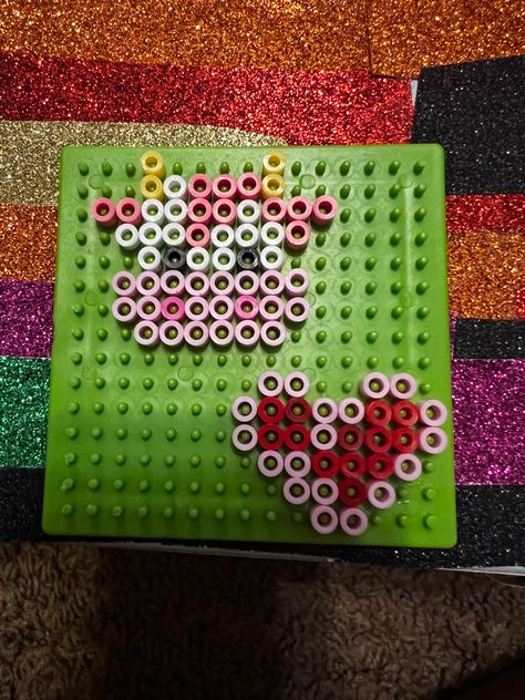 An adorable strawberry cow and a cute pinkish heart!🐮💕💗#hamabeads #strawberry#strawberrycow #cute #aesthetic#slayed #pink #heart Strawberry Cow Perler Bead, Strawberry Cow, Hamma Beads, Diy Perler Bead Crafts, Beads Ideas, Diy Perler Beads, Iron Beads, Bead Ideas, Perler Bead Art