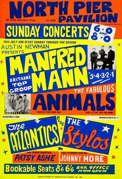 60s Bands, Poster Moodboard, Manfred Mann, Vintage Music Art, Rockabilly Music, Theatre Posters, Retro Things, 1960s Music, Vintage Concert Posters