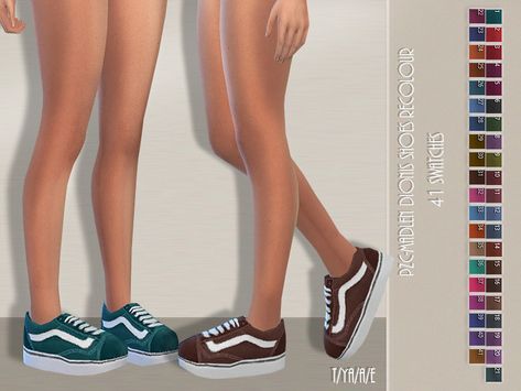 -PZC-MADLEN Dionis Shoes Recolour with 41 swatches.(The mesh is included-you don't need to download anything else). Found in TSR Category 'Sims 4 Shoes Female' Pinkzombiecupcakes Sims 4, The Sims Resource Sims 4 Shoes, Sims 4 Cc Vans Shoes, Sims 4 Cc The Sims Resource Shoes, Sims 4 Vans Cc, Sims Resource Shoes, Sims 4 Cc Womens Shoes, Ts4 Cottagecore, Ts4 Shoes