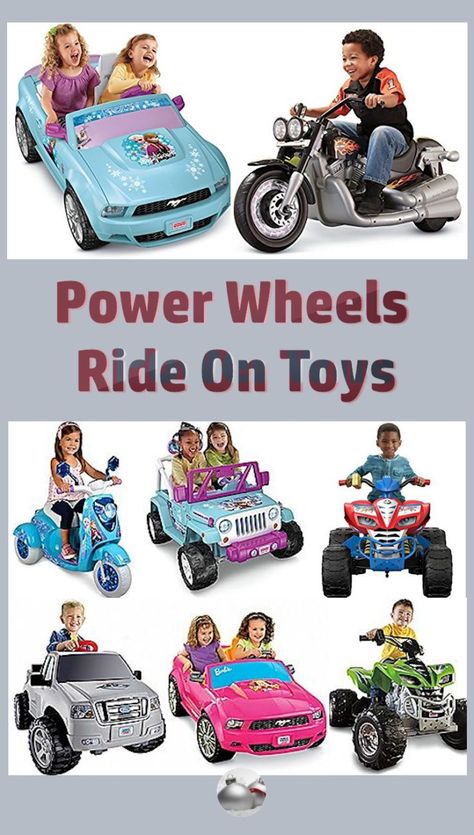 Power Wheels Ride On Toys - Power Wheels have never disappointed in creating vehicles that make children all over the neighborhood jealous of the driver. They are often easy to share and give your children a sense of real ownership and pride as they drive down the block in their brand new car. Shared by SPCN. Popular Christmas Toys, Brand New Car, Inflatable Santa, Holiday Party Games, Power Wheels, Gift Guide For Him, Popular Toys, Pedal Cars, Presents For Kids